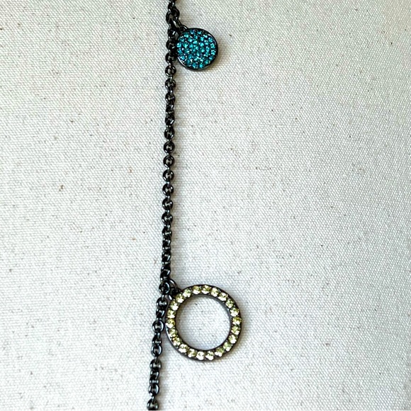 Coach Multi Pave Disc Station Necklace - Picture 9 of 12